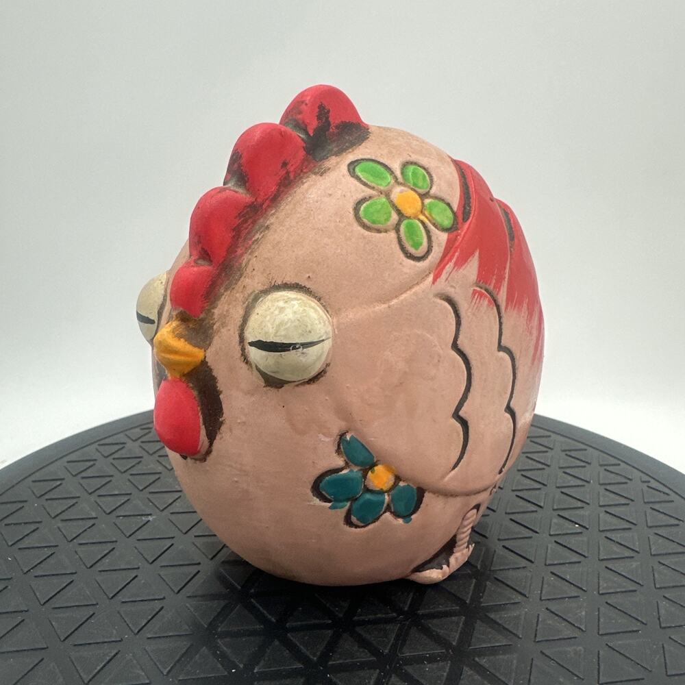Vintage Chalkware Chicken Coin Piggy Bank Retro 1970โs Decor